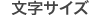 文字の大きさ